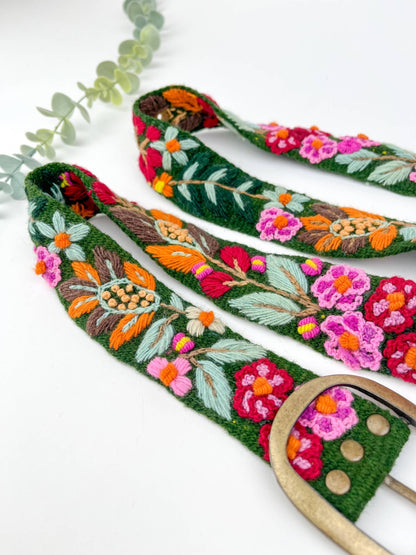 Preorder - Forrest Wildberry Embroidery Belt - ivyandlavyboutique Artesana Love