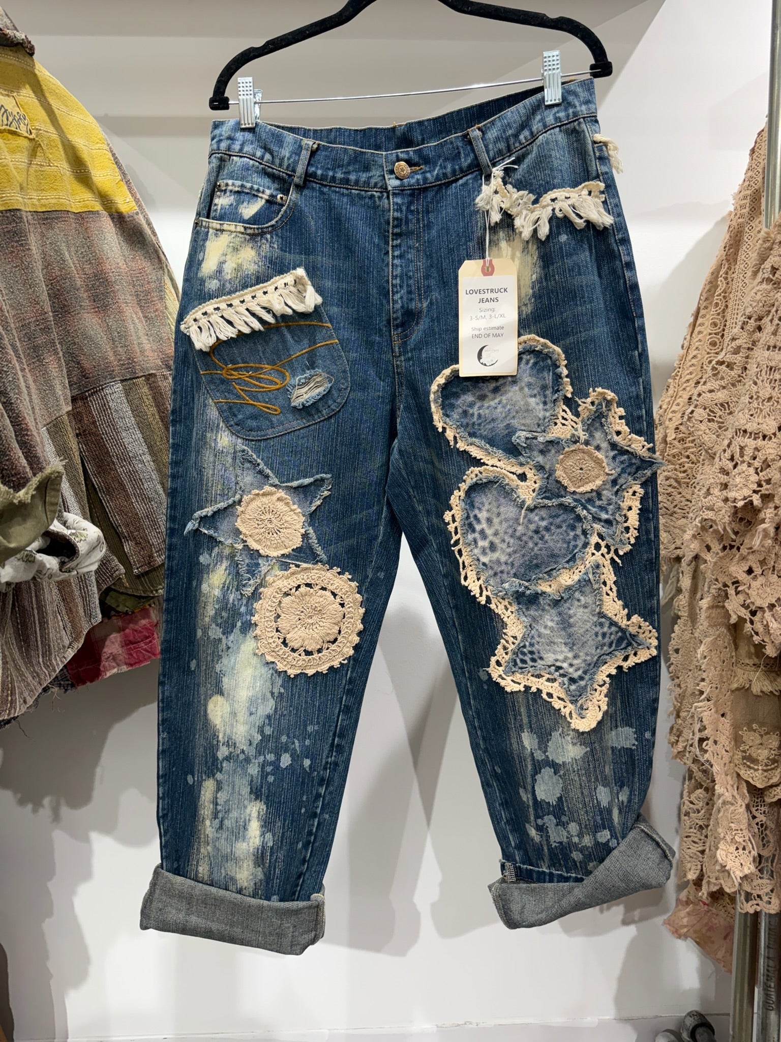 Preorder - Love Struck Jeans ( Pre Order Ships End Of May) - ivyandlavyboutique Jaded Gypsy