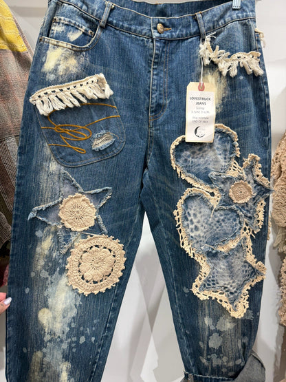 Preorder - Love Struck Jeans ( Pre Order Ships End Of May) - ivyandlavyboutique Jaded Gypsy