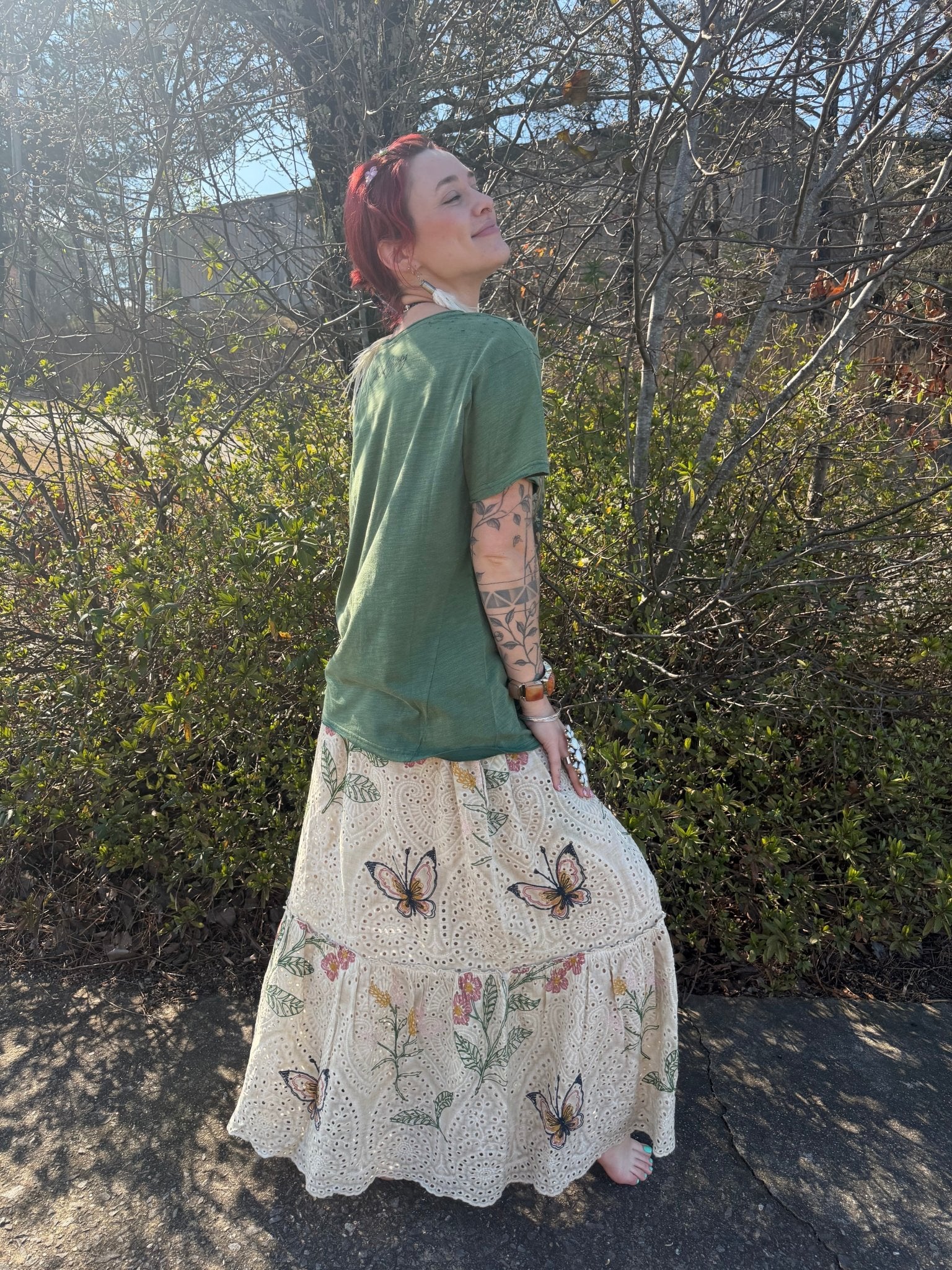 PREORDER Moon Dance Tee in Garden of Devotion - ivyandlavyboutique ivyandlavyboutique