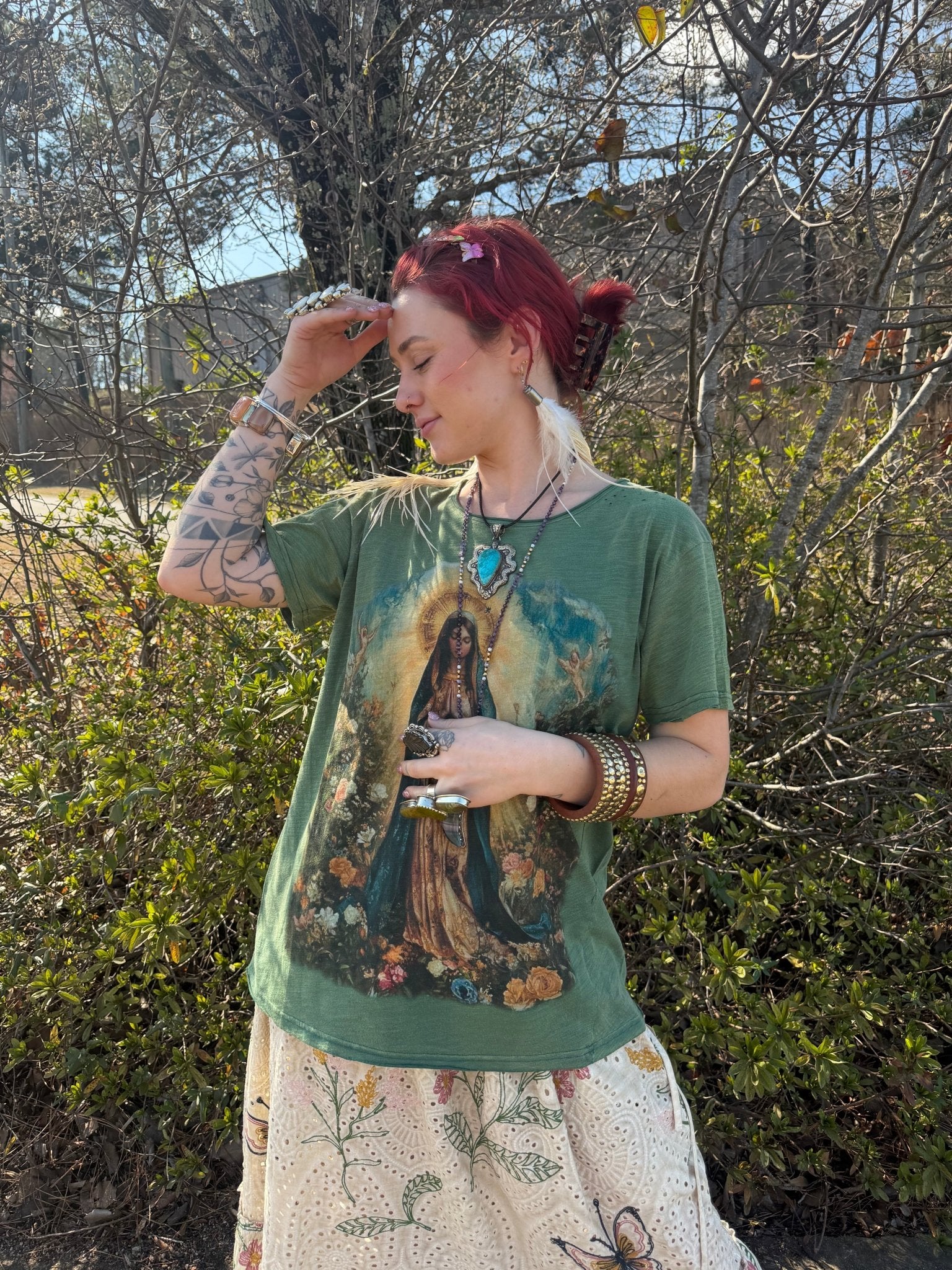 PREORDER Moon Dance Tee in Garden of Devotion - ivyandlavyboutique ivyandlavyboutique