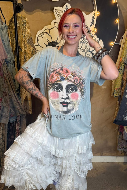 Preorder - Moon Dance Tee Lunar Love - ivyandlavyboutique Jaded Gypsy