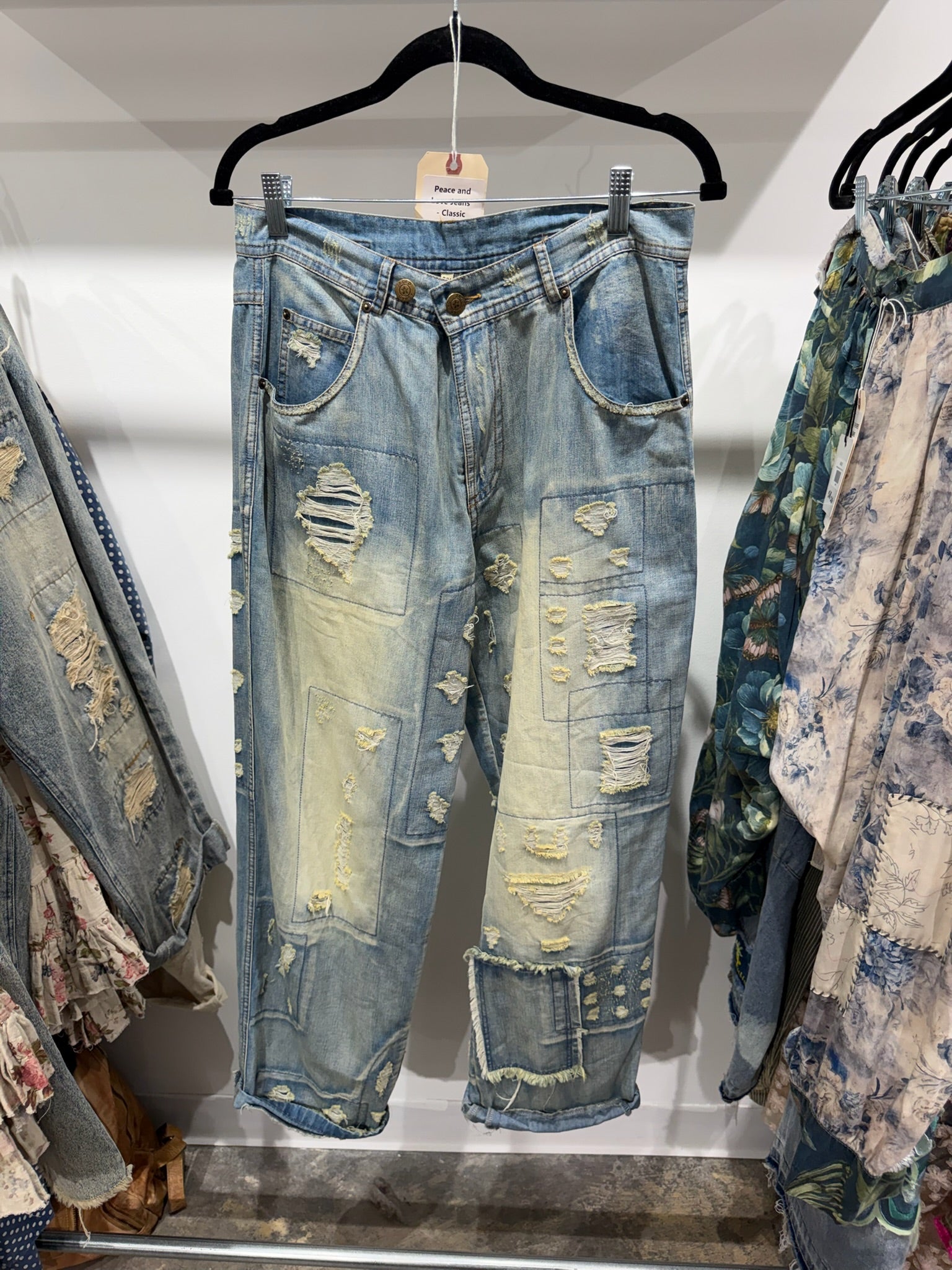 PREORDER - Peace & Love Classic Jeans - ivyandlavyboutique Jaded Gypsy