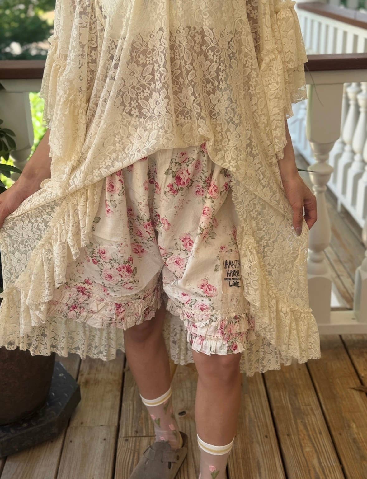 PREORDER - Rosalie vintage rose cotton bloomers - ivyandlavyboutique Indi and Sai