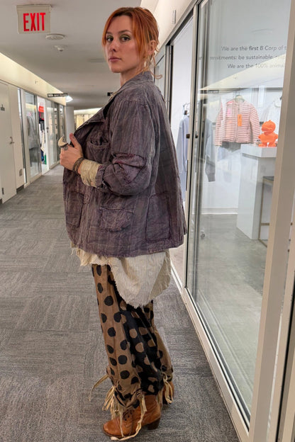 Preorder Ships End Of October Rose Garden Views Jacket in Plum - Boho Wanderlust Boutique Jaded Gypsy