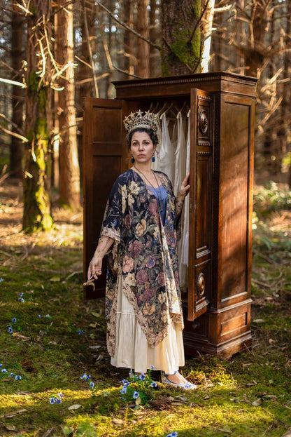 Preorder Ships In November Lionheart Bohemian Goddess Starduster Kimono with botanicals - Boho Wanderlust Boutique Market of Stars (USA)