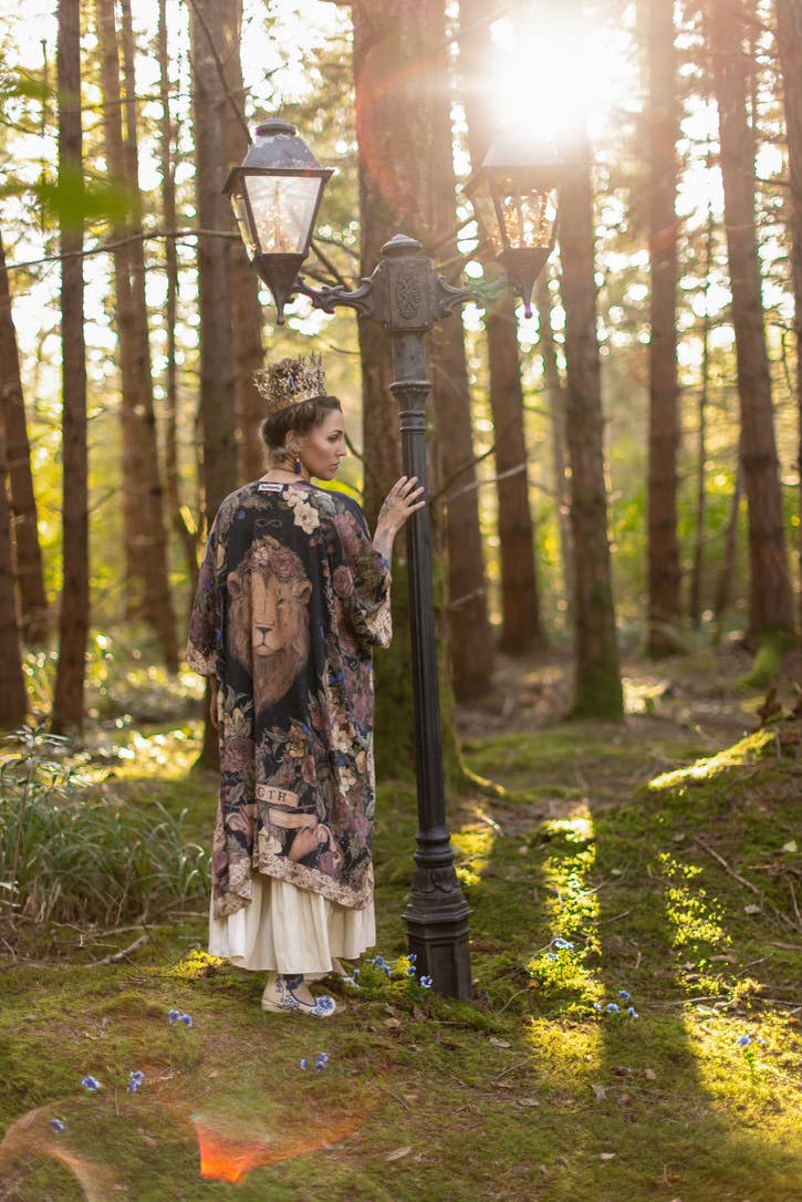 Preorder Ships In November Lionheart Bohemian Goddess Starduster Kimono with botanicals - Boho Wanderlust Boutique Market of Stars (USA)