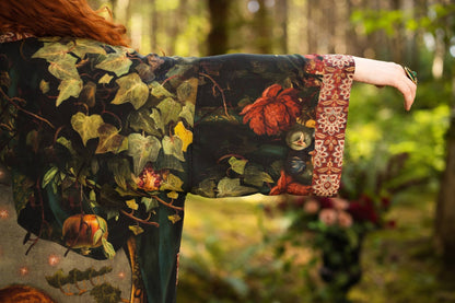Preorder Ships In November Solstice Opera Duster Kimono Robe ft. Persephone, Moon & Owl - Boho Wanderlust Boutique Market of Stars (USA)