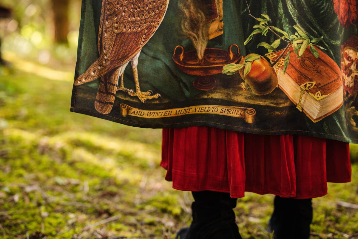 Preorder Ships In November Solstice Opera Duster Kimono Robe ft. Persephone, Moon & Owl - Boho Wanderlust Boutique Market of Stars (USA)