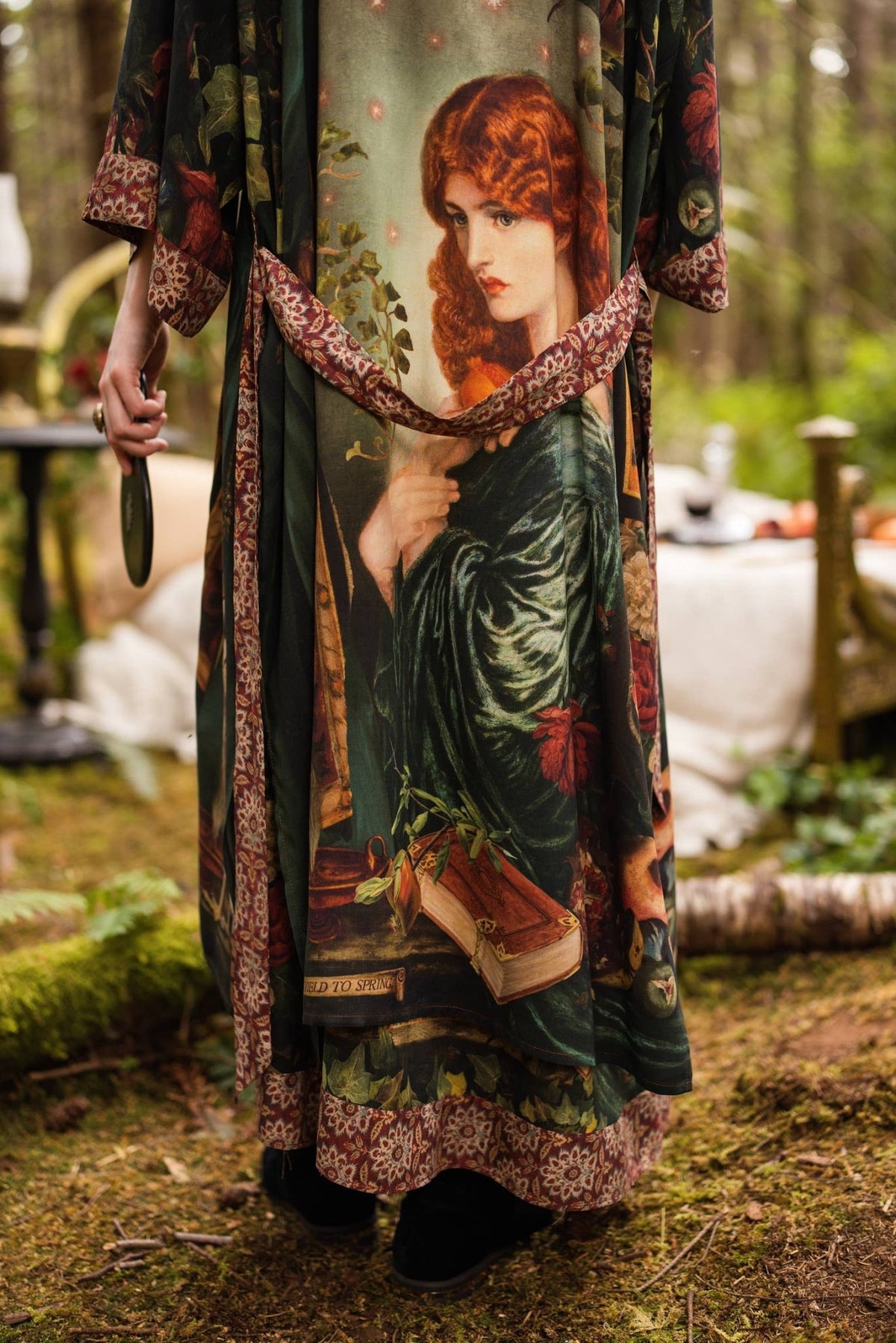 Preorder Ships In November Solstice Opera Duster Kimono Robe ft. Persephone, Moon & Owl - Boho Wanderlust Boutique Market of Stars (USA)