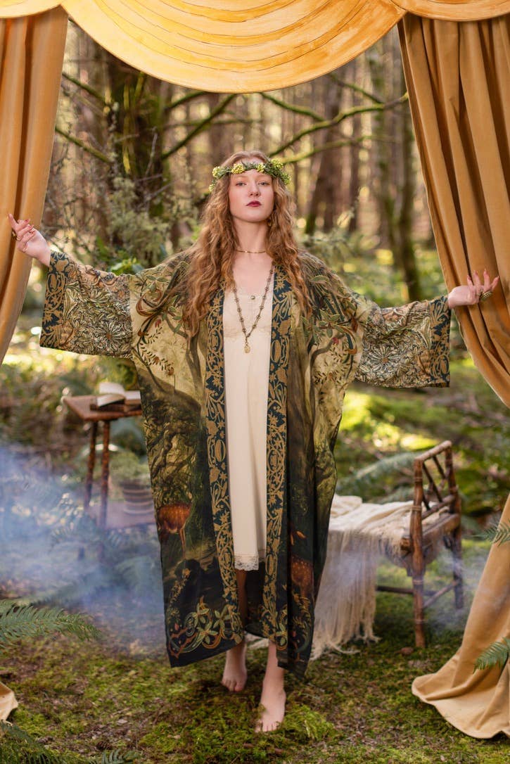 Preorder Ships In November The Dawning Opera Duster Kimono Robe ft. Ophelia & Fawn - Boho Wanderlust Boutique Market of Stars (USA)