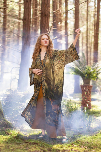 Preorder Ships In November The Dawning Opera Duster Kimono Robe ft. Ophelia & Fawn - Boho Wanderlust Boutique Market of Stars (USA)
