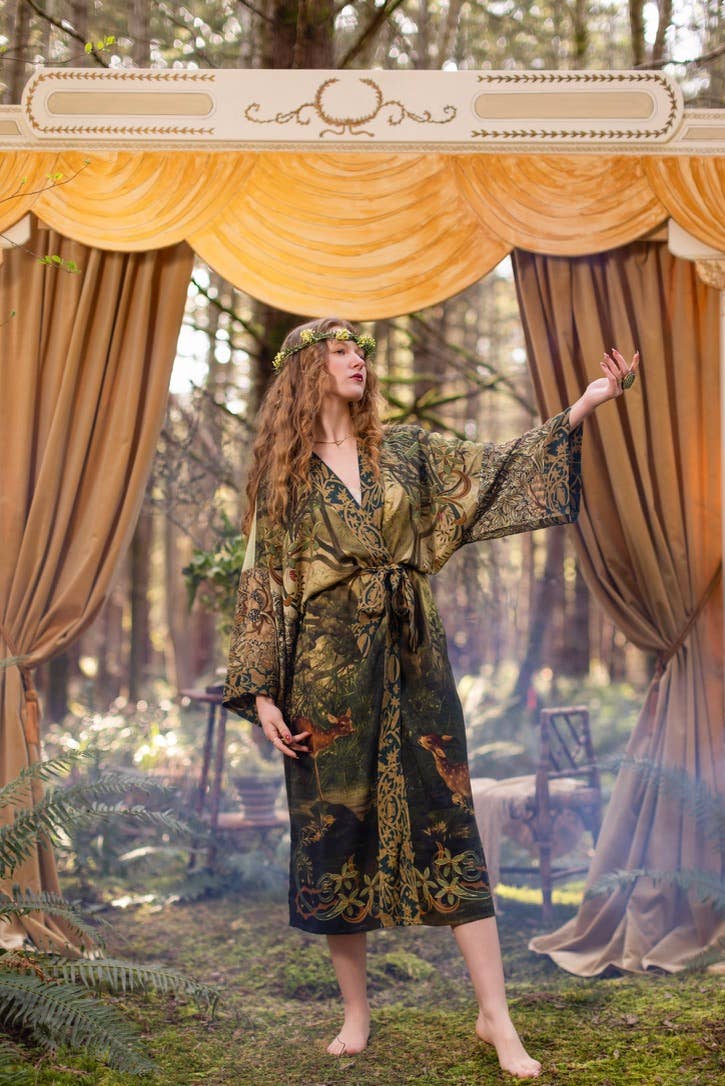 Preorder Ships In November The Dawning Opera Duster Kimono Robe ft. Ophelia & Fawn - Boho Wanderlust Boutique Market of Stars (USA)