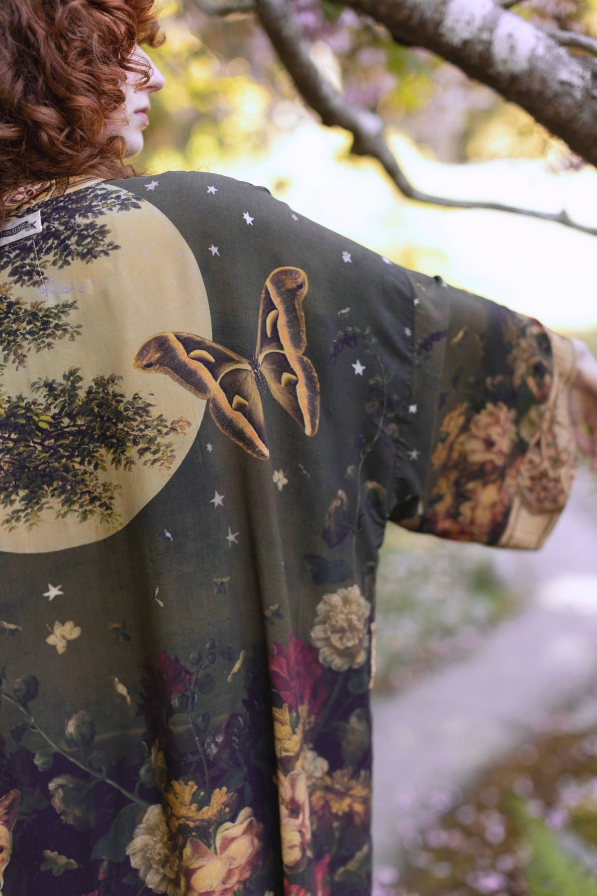 Preorder Ships in November The Messenger Opera Duster Robe w/ Joan of Arc & Florals - Boho Wanderlust Boutique Market of Stars (USA)
