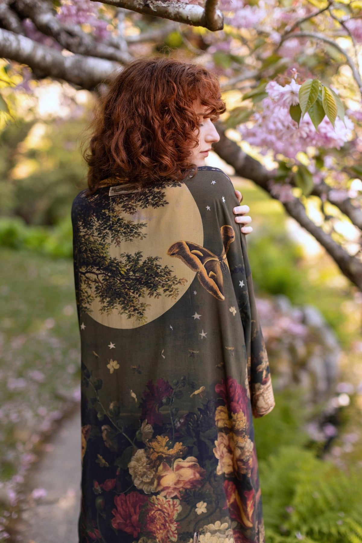 Preorder Ships in November The Messenger Opera Duster Robe w/ Joan of Arc & Florals - Boho Wanderlust Boutique Market of Stars (USA)
