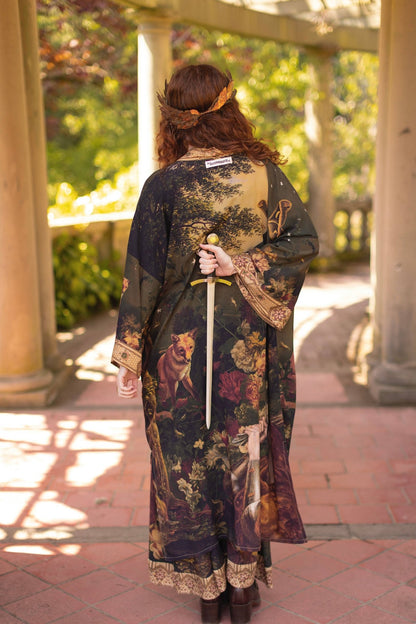 Preorder Ships in November The Messenger Opera Duster Robe w/ Joan of Arc & Florals - Boho Wanderlust Boutique Market of Stars (USA)