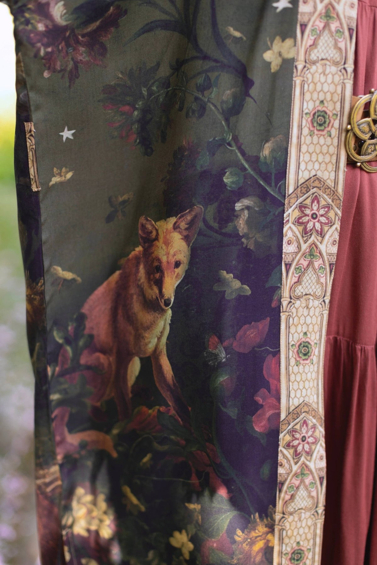 Preorder Ships in November The Messenger Opera Duster Robe w/ Joan of Arc & Florals - Boho Wanderlust Boutique Market of Stars (USA)