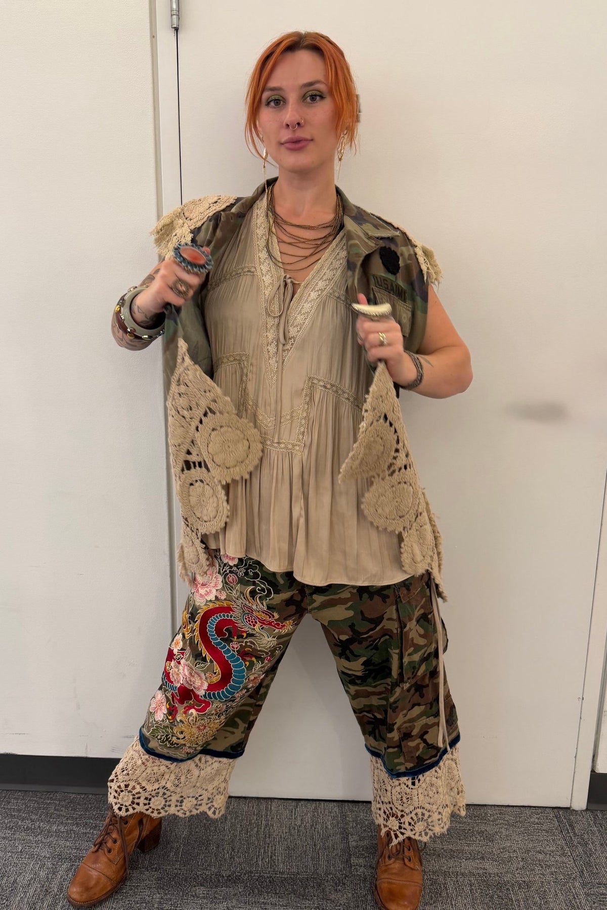 Preorder Ships In October Hidden Meadows Vest-Camo - Boho Wanderlust Boutique Jaded Gypsy