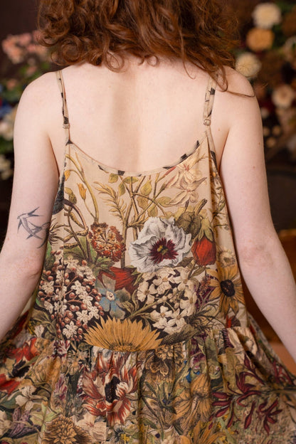 Preorder Ships November Golden Hour Bohéme Long Maxi Slip Dress w/ Floral Print - Boho Wanderlust Boutique Market of Stars (USA)