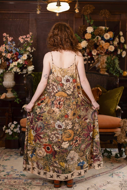 Preorder Ships November Golden Hour Bohéme Long Maxi Slip Dress w/ Floral Print - Boho Wanderlust Boutique Market of Stars (USA)