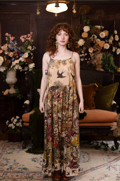 Preorder Ships November Golden Hour Bohéme Long Maxi Slip Dress w/ Floral Print - Boho Wanderlust Boutique Market of Stars (USA)
