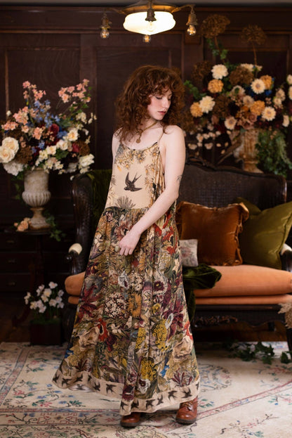 Preorder Ships November Golden Hour Bohéme Long Maxi Slip Dress w/ Floral Print - Boho Wanderlust Boutique Market of Stars (USA)