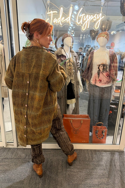 Preorder Ships Out in December Keepsake Jacket- Mustard Plaid - Boho Wanderlust Boutique Jaded Gypsy