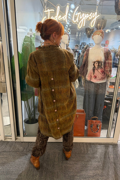 Preorder Ships Out in December Keepsake Jacket- Mustard Plaid - Boho Wanderlust Boutique Jaded Gypsy
