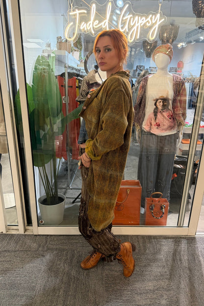 Preorder Ships Out in December Keepsake Jacket- Mustard Plaid - Boho Wanderlust Boutique Jaded Gypsy