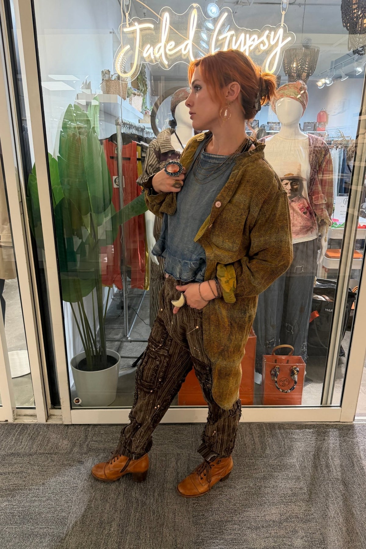 Preorder Ships Out in December Keepsake Jacket- Mustard Plaid - Boho Wanderlust Boutique Jaded Gypsy