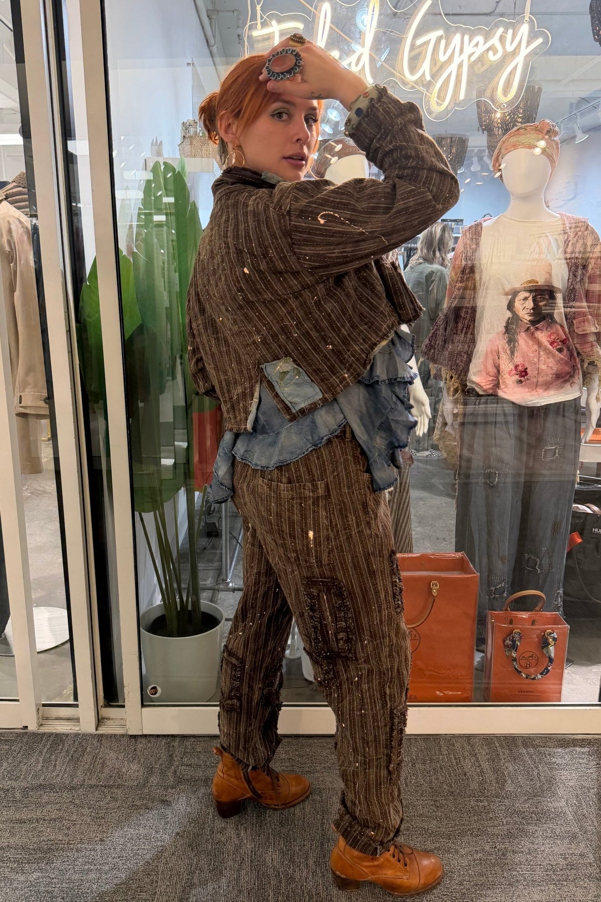 Preorder Ships Out in December Quiet Escape Jacket- Chocolate Stripes - Boho Wanderlust Boutique Jaded Gypsy