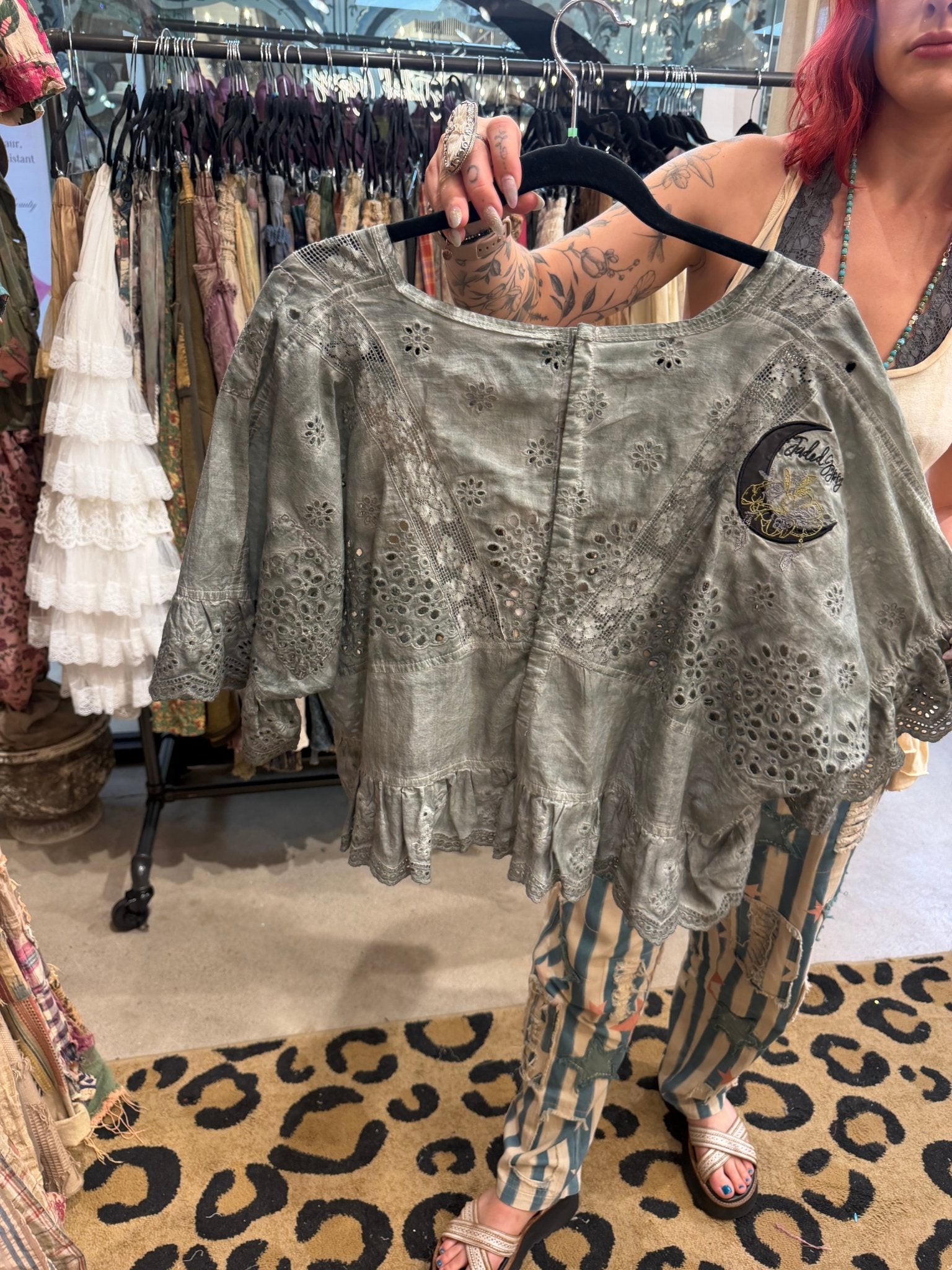 Preorder - Softly Worn Eyelet Top - ivyandlavyboutique Jaded Gypsy