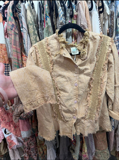 Preorder - Stay Golden Top - ivyandlavyboutique Jaded Gypsy
