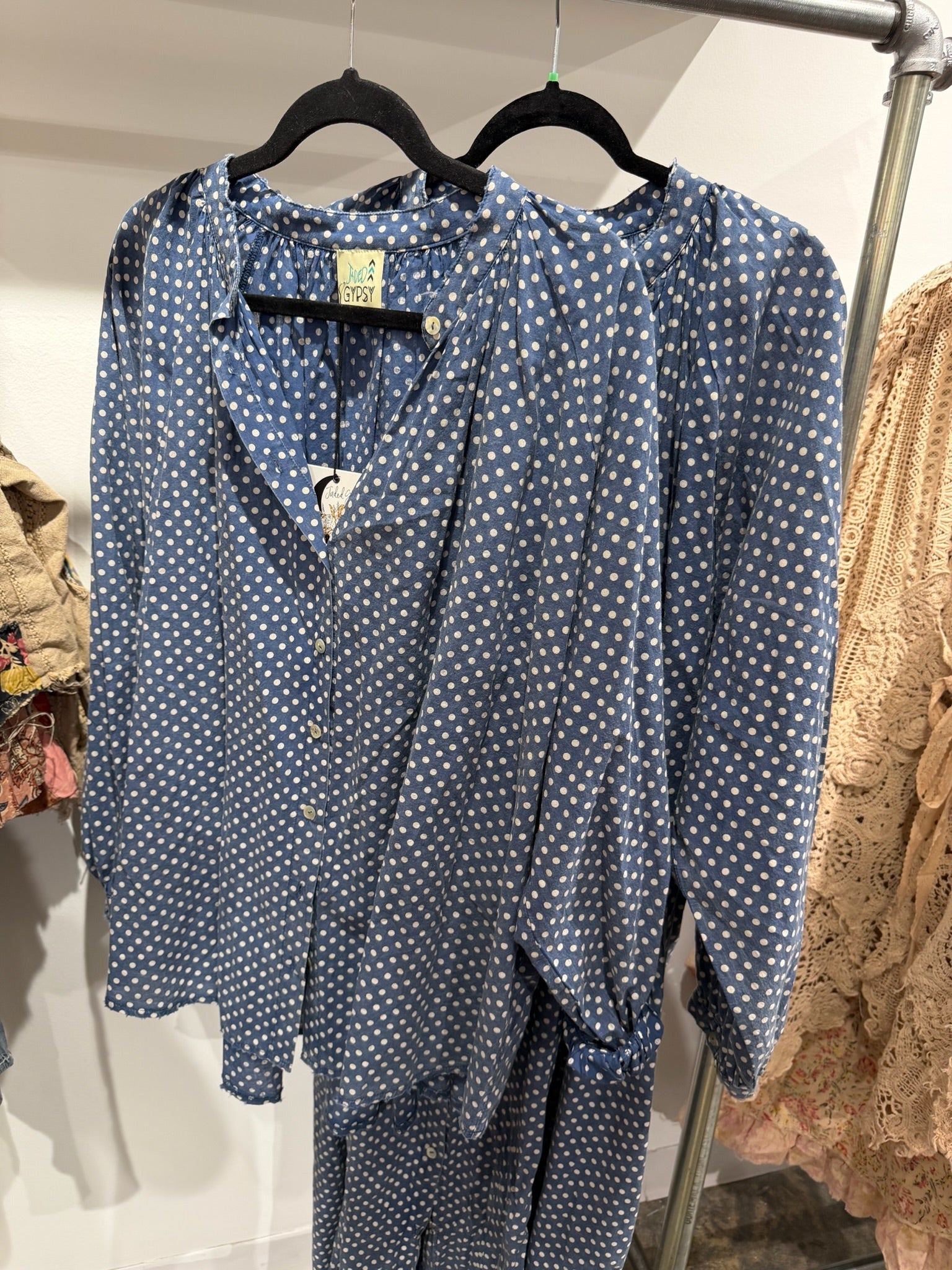 Preorder - Sweet Nothings Button Down Dress in Navy - ivyandlavyboutique Jaded Gypsy