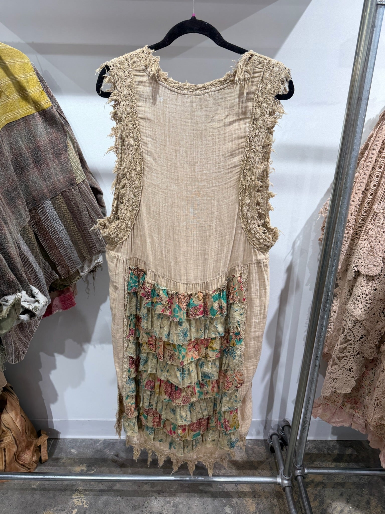 Preorder Tea Dye Ruffle High Lo - ivyandlavyboutique Jaded Gypsy