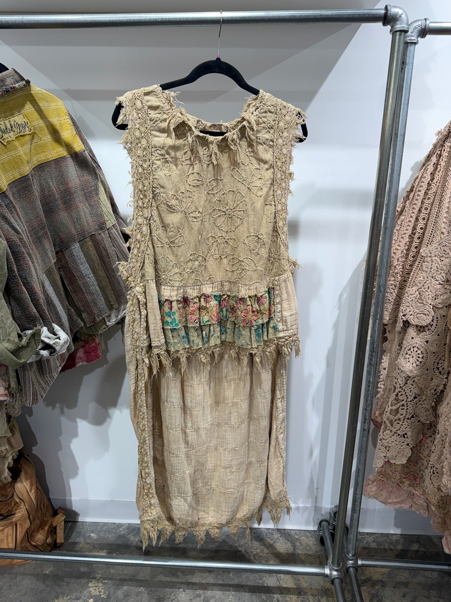 Preorder Tea Dye Ruffle High Lo - ivyandlavyboutique Jaded Gypsy