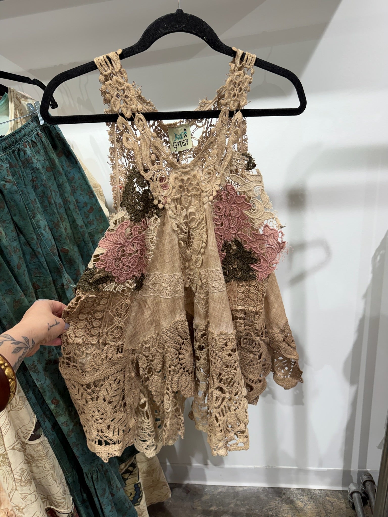 Preorder - Whisper Of Lace Tank - ivyandlavyboutique Jaded Gypsy