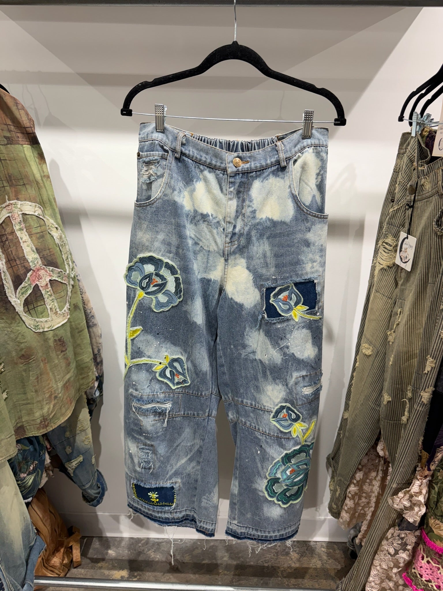 Preorder - Wildbloom Barrel Jeans - ivyandlavyboutique Jaded Gypsy