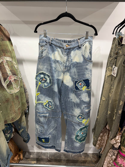 Preorder - Wildbloom Barrel Jeans - ivyandlavyboutique Jaded Gypsy