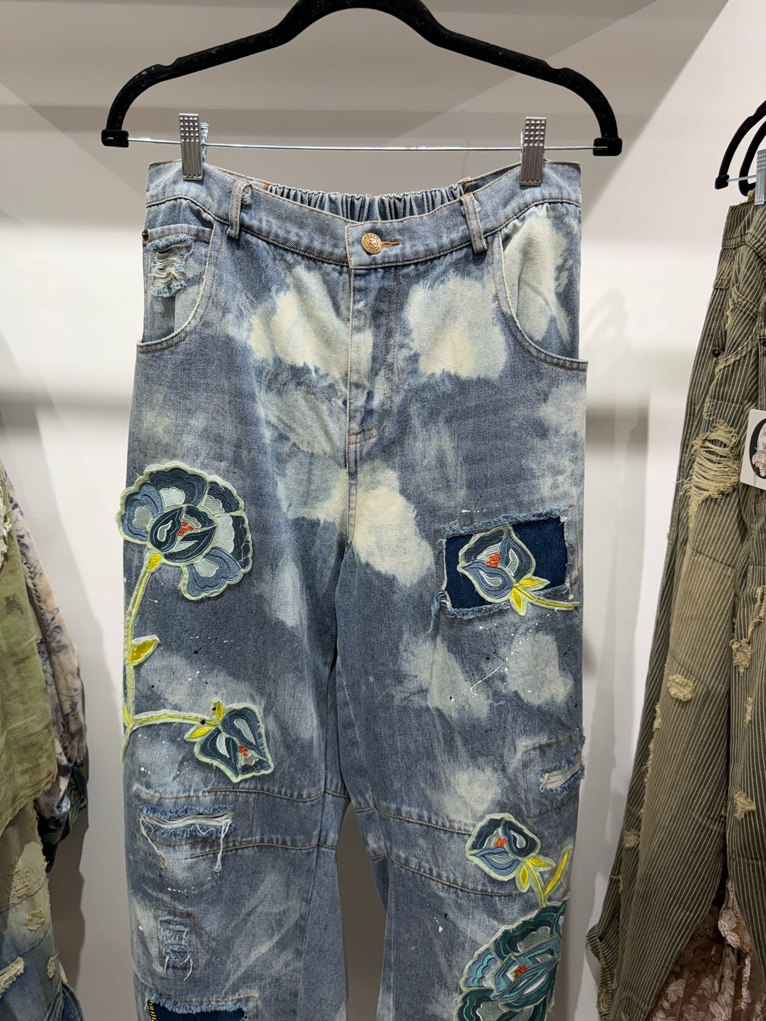 Preorder - Wildbloom Barrel Jeans - ivyandlavyboutique Jaded Gypsy