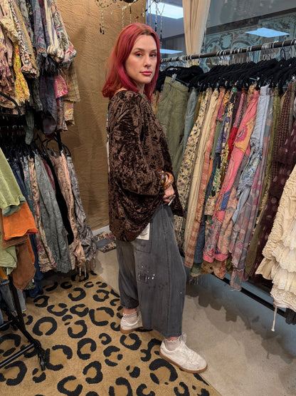 Presale Ships In November Be Free Top Crushed Velvet - Boho Wanderlust Boutique Jaded Gypsy