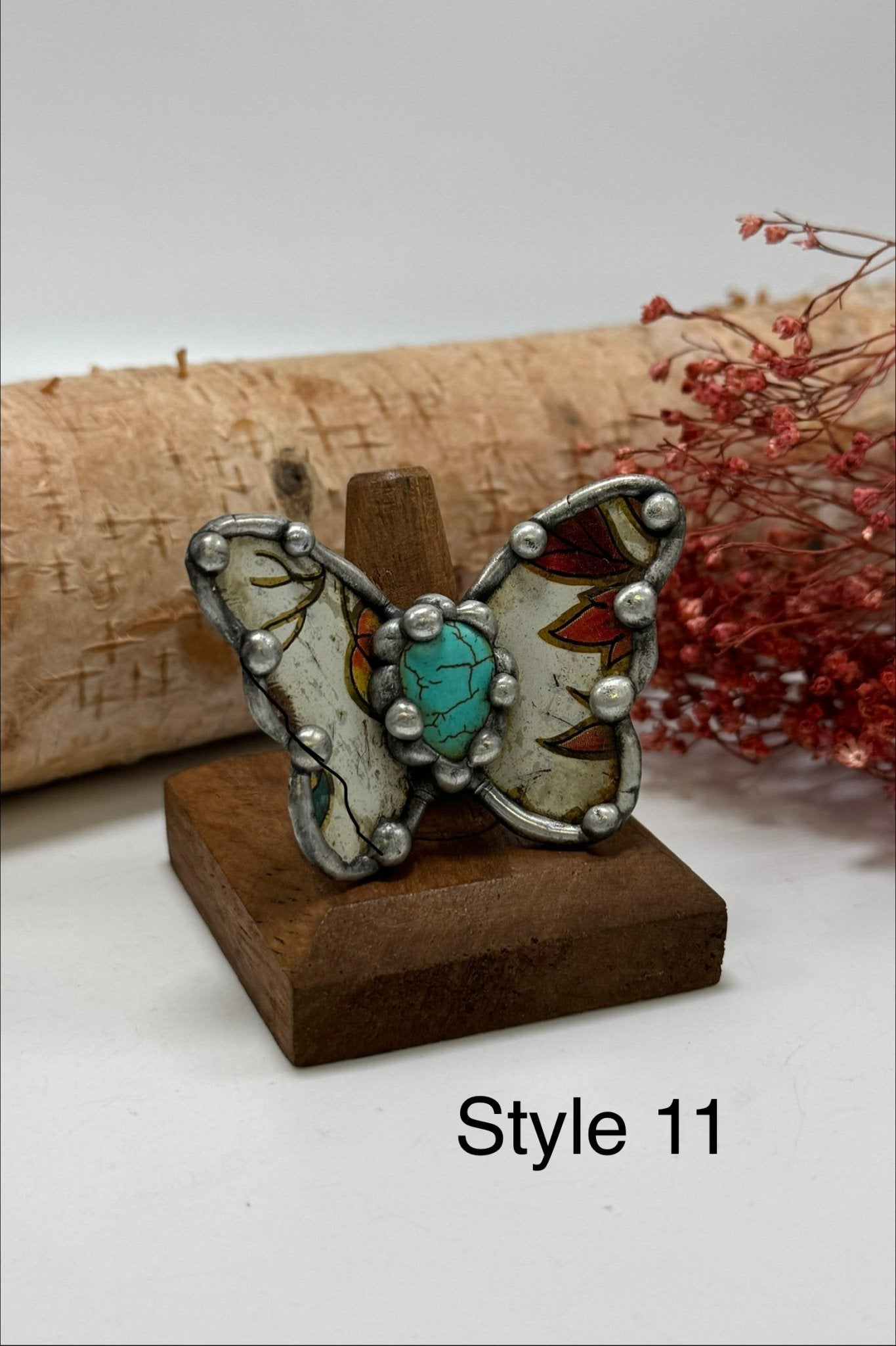 Pretty Butterfly Recycled Ring - ivyandlavyboutique ivyandlavyboutique