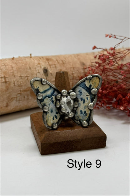 Pretty Butterfly Recycled Ring - ivyandlavyboutique ivyandlavyboutique