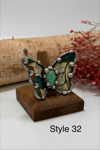 Pretty Butterfly Recycled Ring - ivyandlavyboutique ivyandlavyboutique