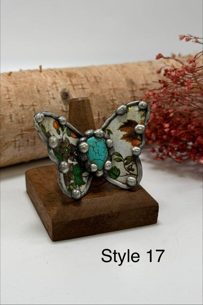 Pretty Butterfly Recycled Ring - ivyandlavyboutique ivyandlavyboutique