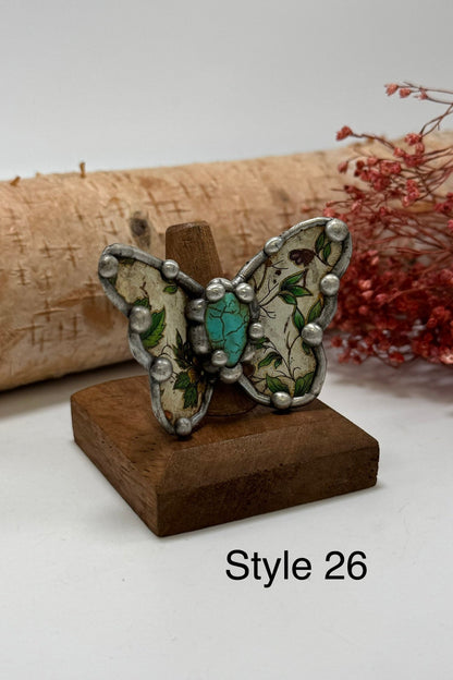 Pretty Butterfly Recycled Ring - ivyandlavyboutique ivyandlavyboutique