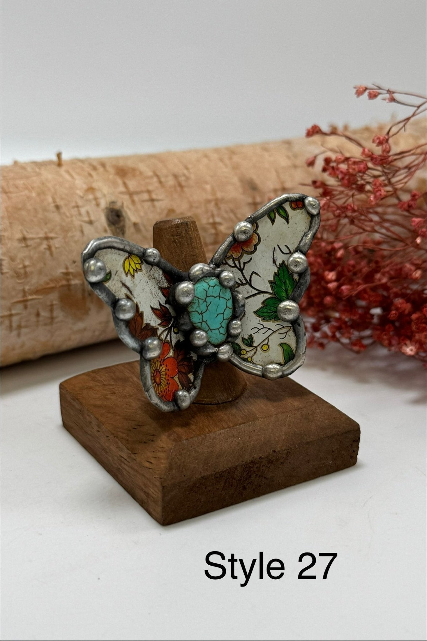 Pretty Butterfly Recycled Ring - ivyandlavyboutique ivyandlavyboutique