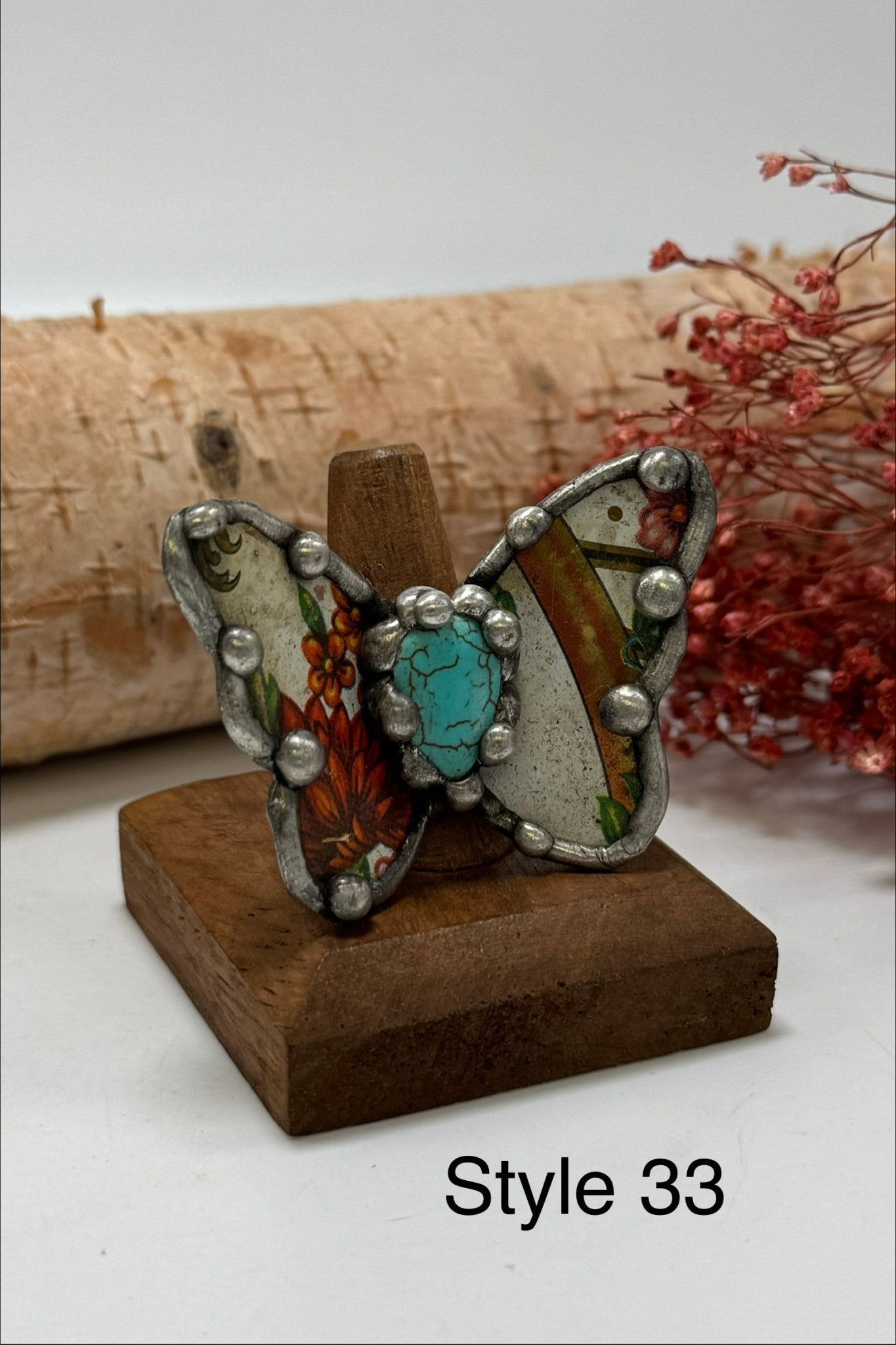 Pretty Butterfly Recycled Ring - ivyandlavyboutique ivyandlavyboutique