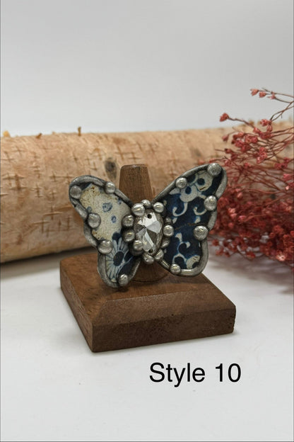 Pretty Butterfly Recycled Ring - ivyandlavyboutique ivyandlavyboutique