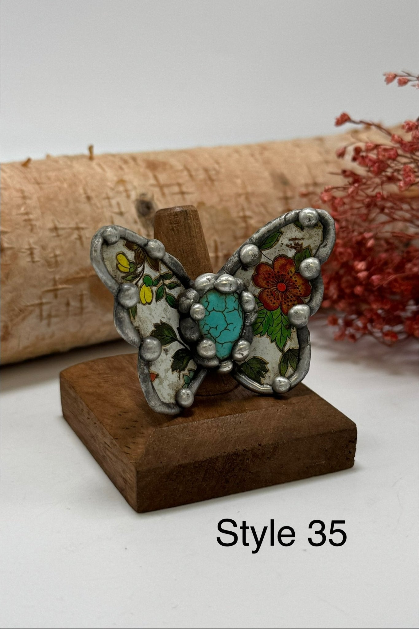 Pretty Butterfly Recycled Ring - ivyandlavyboutique ivyandlavyboutique